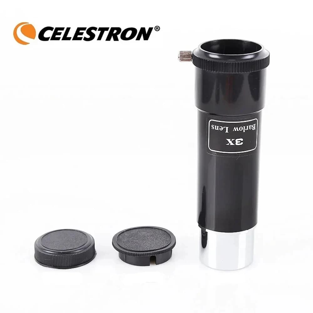 Celestron 3x Lente Barlow Lenti ottiche per oculare da 1,25 pollici Accessorio per telescopio astronomico professionale in plastica