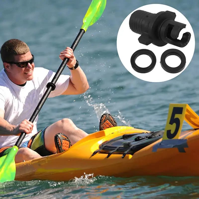 Adattatore Universale per Valvola dell'Aria per Kayak Gonfiabile, Connettore per Pompa per Paddle Board, Gommone, SUP, Barca, Pompa Elettrica a Piede, Antiperdita