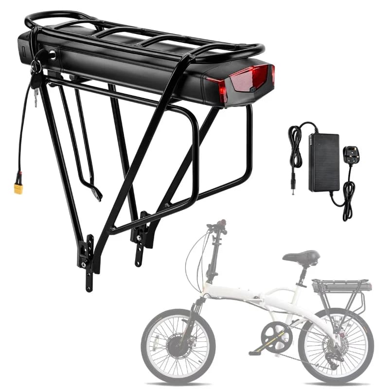 Batteria Ebike per portapacchi posteriore 36V 15AH per batteria per bicicletta elettrica agli ioni di litio con motore fino a 750W, dimensioni ruota 24 "/26"/28 "