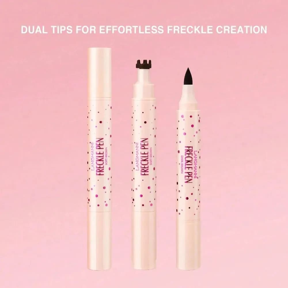 1PC Penna Naturale per Lentiggini Finte, Impermeabile, Marrone, per Viso, Eyeliner, Penna a Punti, Strumento per Trucco Finto