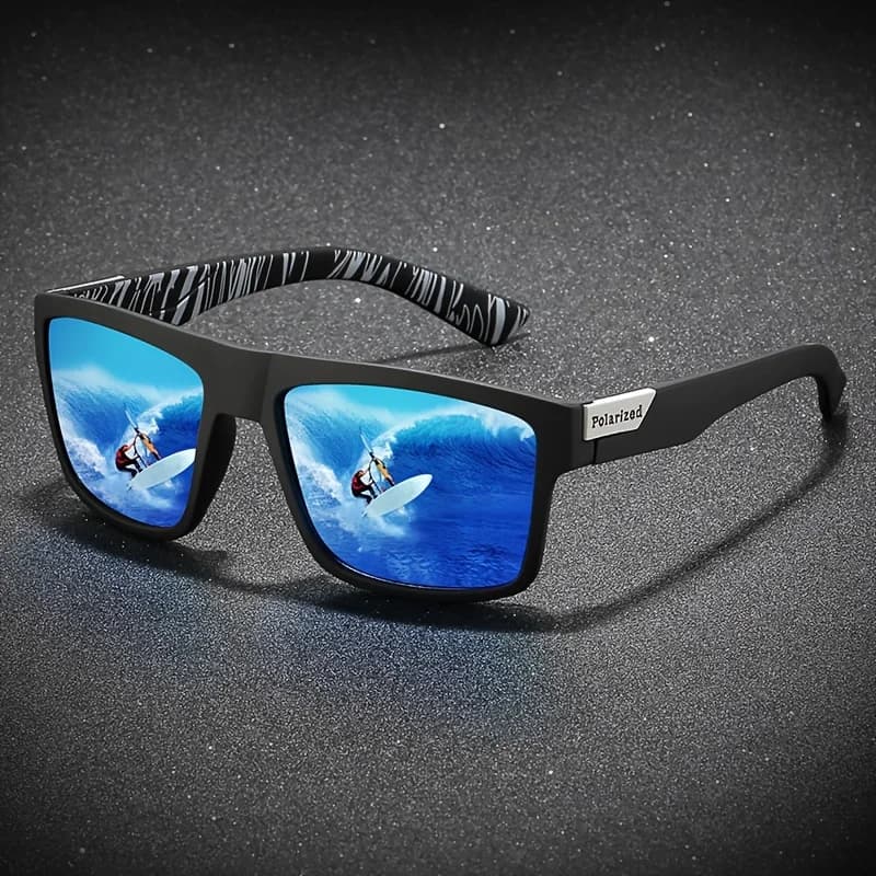 Occhiali da Sole Polarizzati Quadrati alla Moda per Uomo e Donna, per Guida e Pesca, Occhiali Sportivi di Marca, Protezione UV400