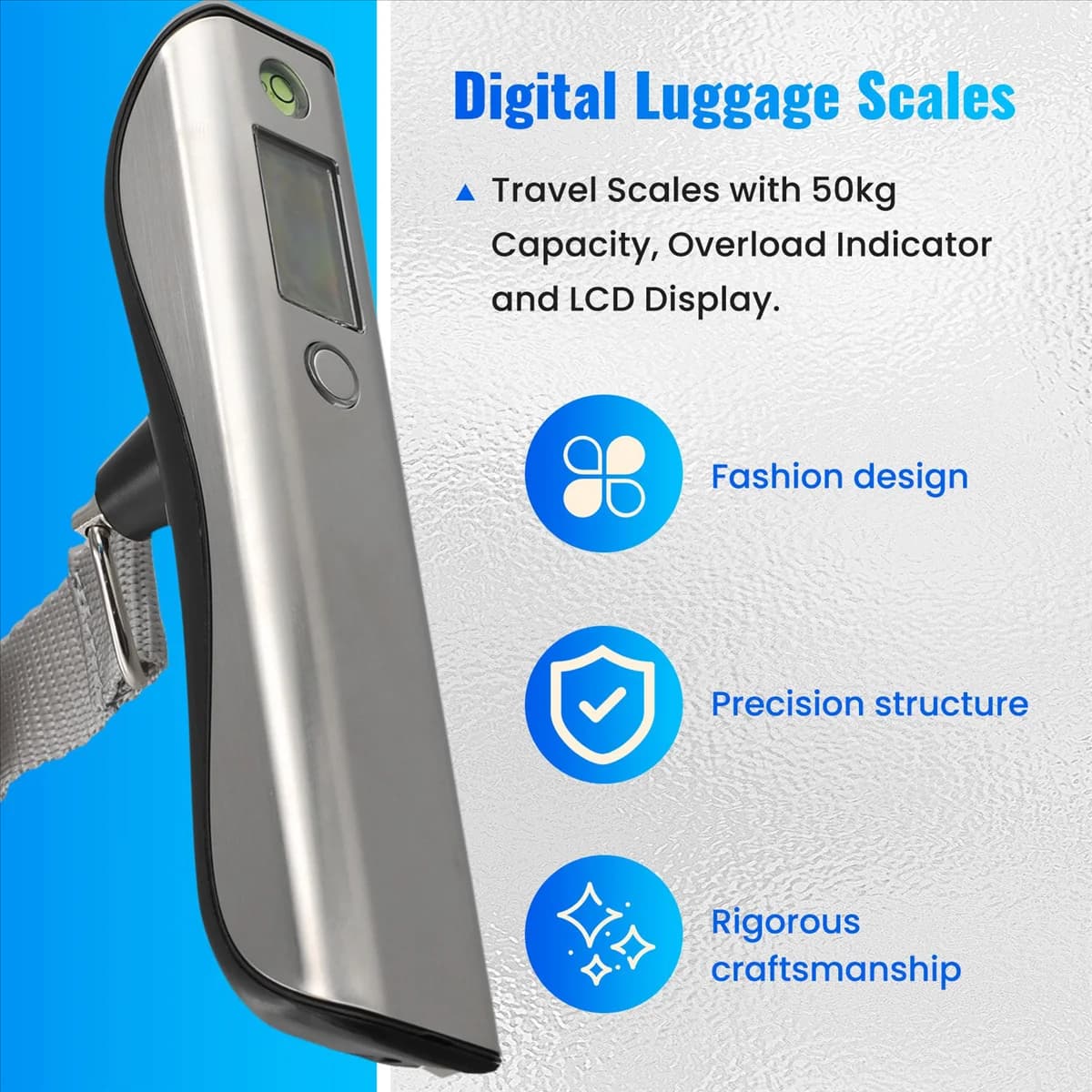 A56XQ Mini bilancia portatile per valigia Display a LED 50Kg/110Lb Bilancia digitale per bagagli per borsa da viaggio Bilancia sospesa Bilancia