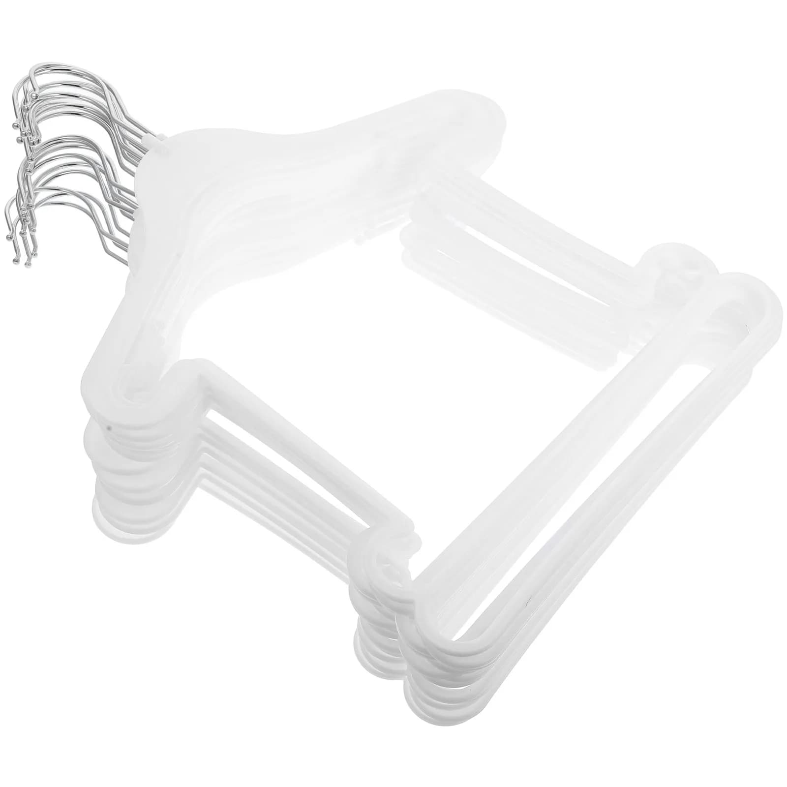 20 plastic clothes hangers to save space in the closet, wardrobe organizer, bathing suits, coats