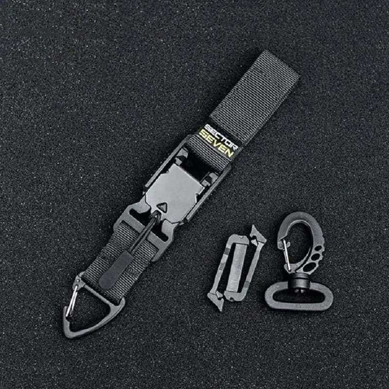 Tactical Triangle Quick Release Buckle Single Hook EDC Keychain Multipurpose Outdoor Camping Survival Belt Hanging Accessory