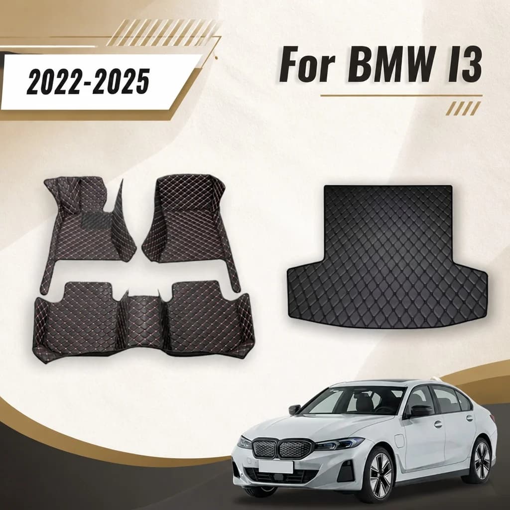 Tappetini per Auto e Tappeti per Bagagliaio per BMW I3 2022 2023 2024 2025, Accessori Auto, Coperture per Pedali, Prodotti per Interni Impermeabili
