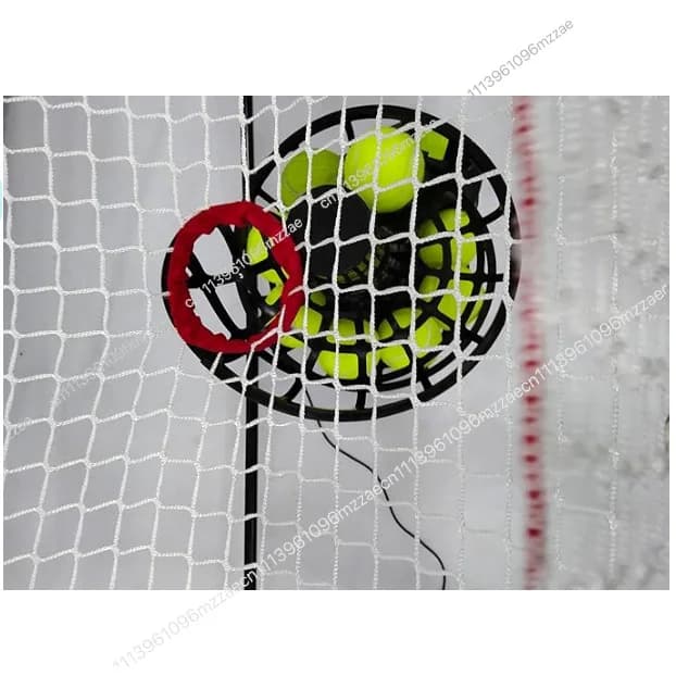 Set per Allenamento Tennis con Macchina Lanciapalle e Rete di Ricezione per Pratica Individuale