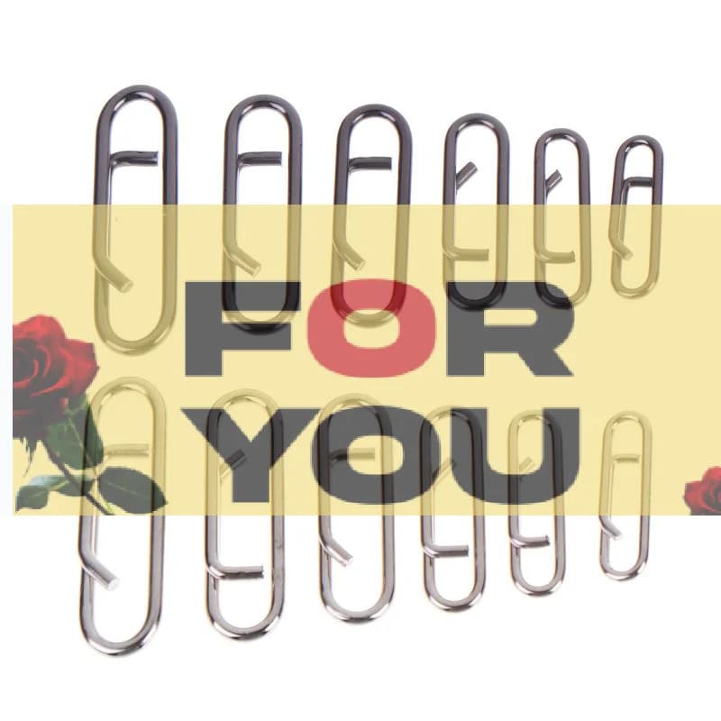 【OD】50pcs Stainless Steel Fishing Lure Snap Fishing Swivel Interlock Nice Pin Lure Connector Fishing Accessories