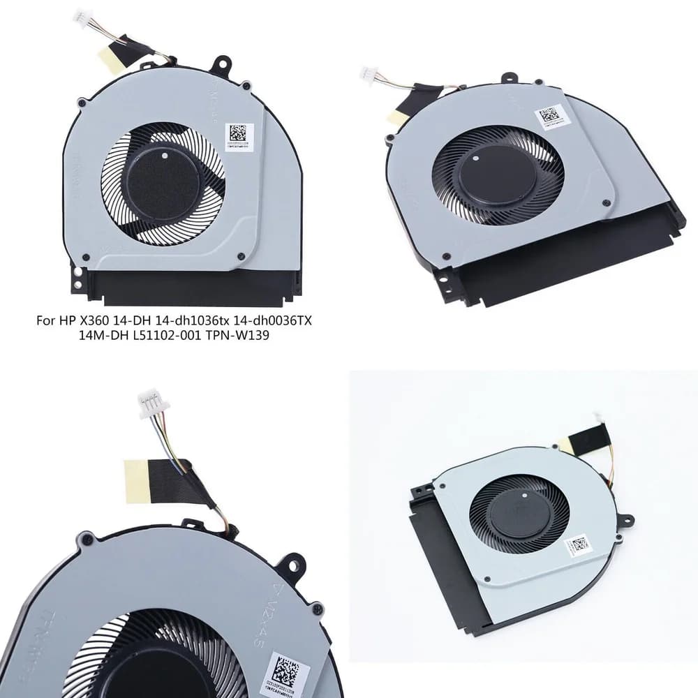 Ventola di Raffreddamento CPU per HP X360 14-DH 14-dh1036tx TPN-W139 14M-DH, Ventola di Ricambio per Laptop ad Alte Prestazioni e Silenziosa