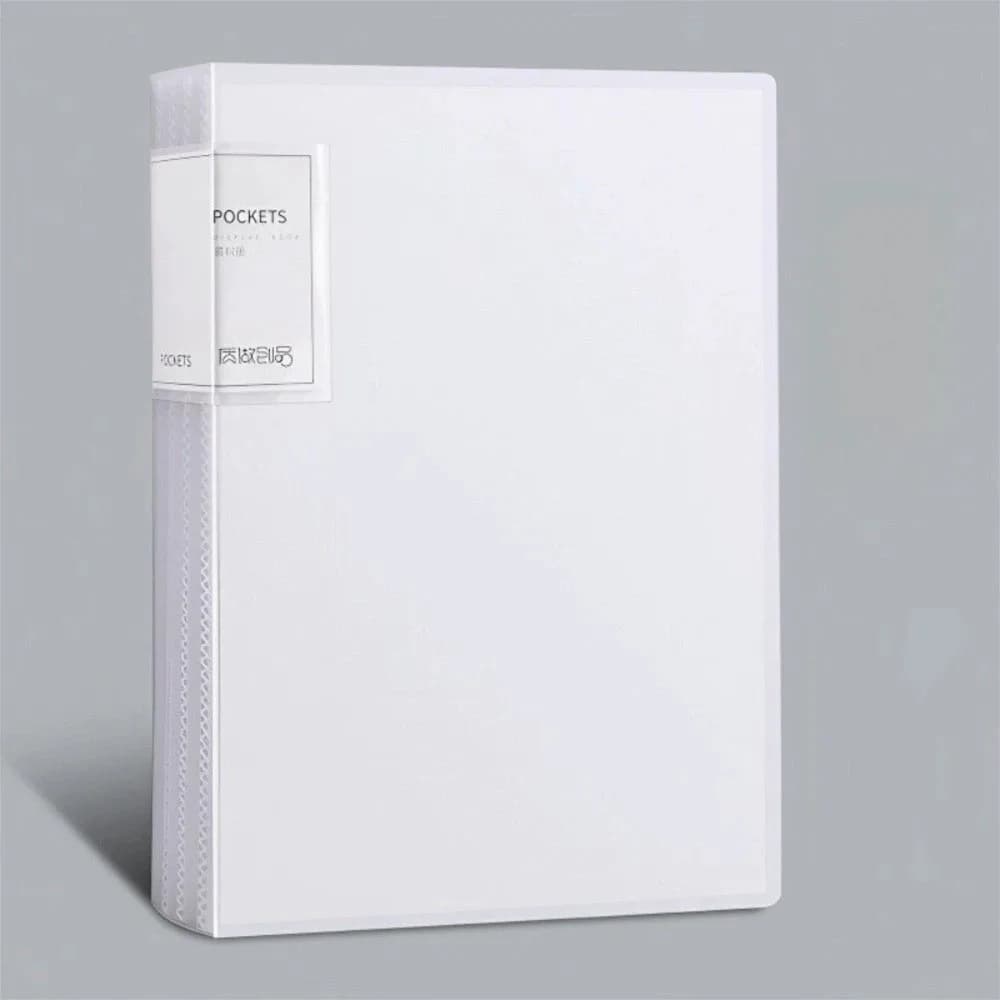 New 20/40/60 Pages A4 File Folder Large-capacity Classified File Document Storage Book Multi-layer Paper Storage Bag School