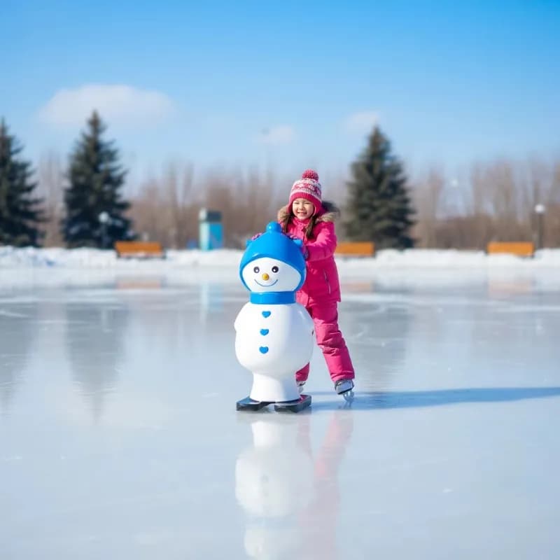 Multi-User Skate Assistant Kids and Adult Ice Trainer All-Ages Snowman Ice Skating Aid