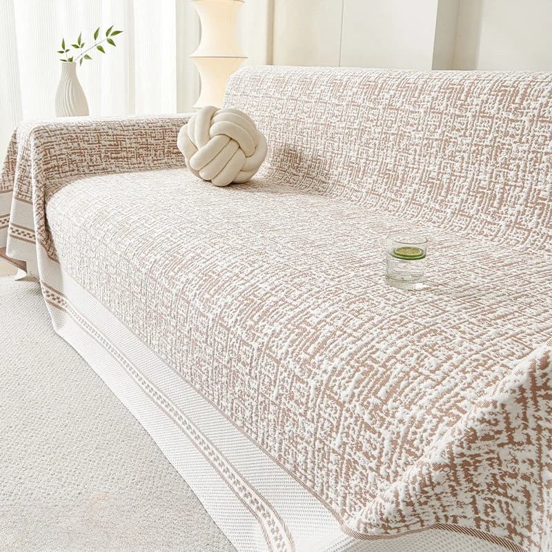 Summer Ice Silk Full Coverage Sofa Cover Anti Cat Scratch Cool Feeling Non Slip Sofa Slipcover Home Textiles