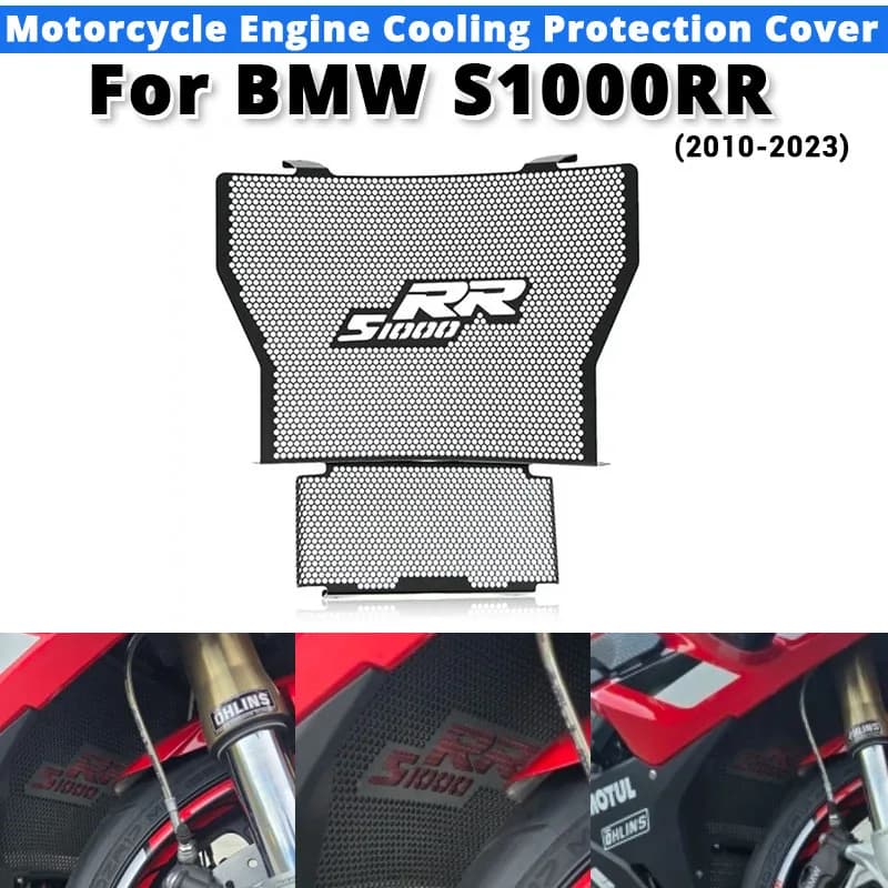 For BMW S1000RR 2010-2023 Motorcycle Engine Cooling Protection Cover Slip on BMW S1000RR Motorcycle Radiator Grill Guard Cover