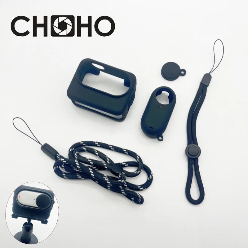 Per Insta360 GO3 GO 3 Accessori Custodia morbida + Copriobiettivo Guscio in gomma Gel di silice siliconico Protezione dell'alloggiamento per Insta 360 go 3