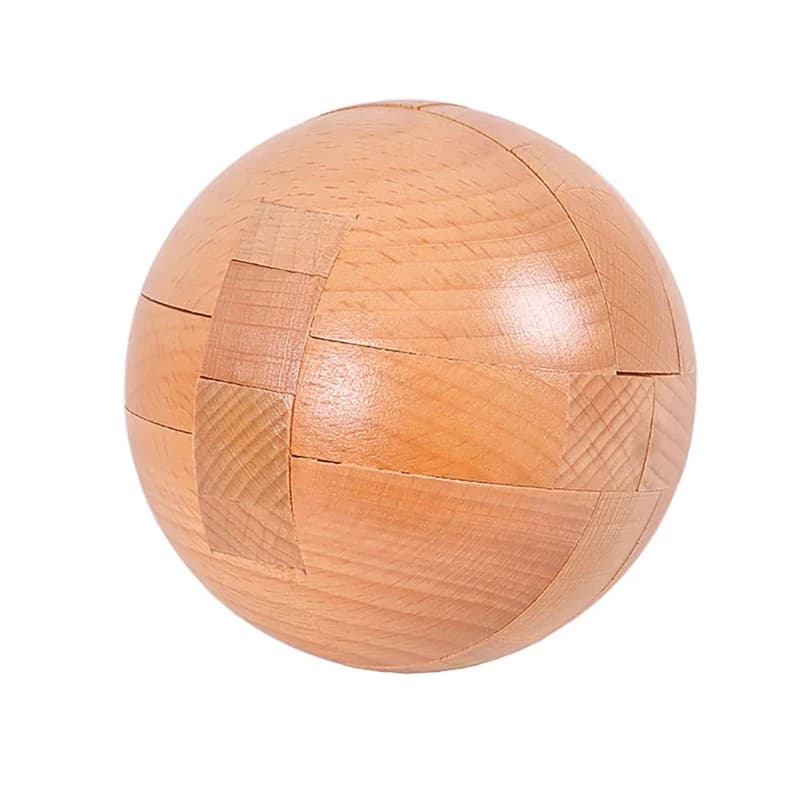 Puzzle in legno Palla magica Rompicapo Bambini e adulti Giochi IQ Luban Lock Giocattoli intellettuali educativi Rompicapo Difficili