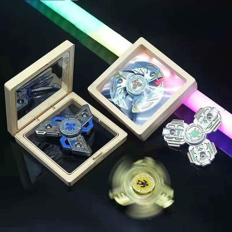 Giroscopio con punta delle dita Giocattoli agitati Tempo di rotazione prolungato Edc Cuscinetti silenziosi Fidget Spinner Giocattoli in metallo Sensorie per adulti