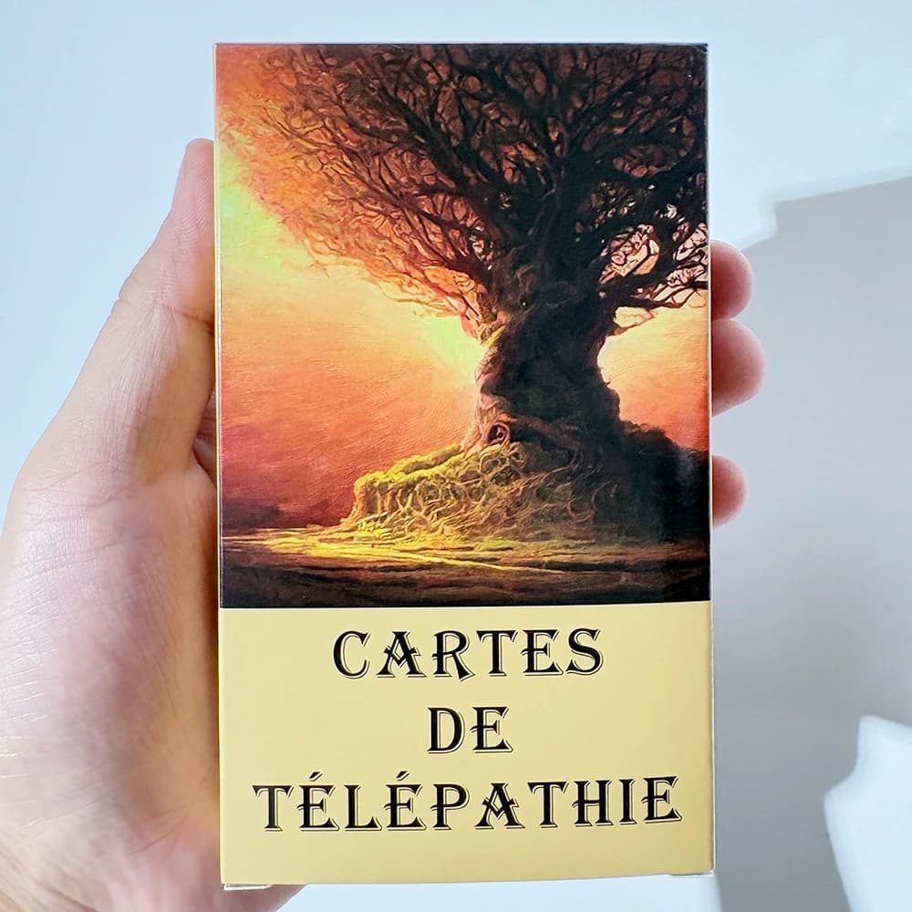 Carte dei tarocchi francesi per principianti, carte dell'oracolo della foresta misteriosa, mazzo dell'oracolo del telepatico, albero del taro, bellissimo mazzo francese