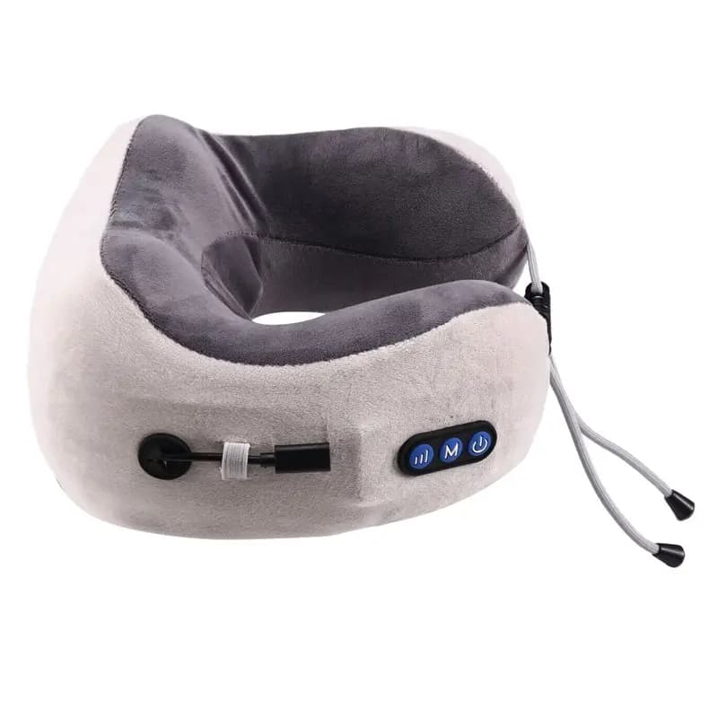 Massaggiatore Cervicale Elettrico a Forma di U Premium Portatile, Cuscino Massaggiante Ricaricabile USB per Auto e Viaggi