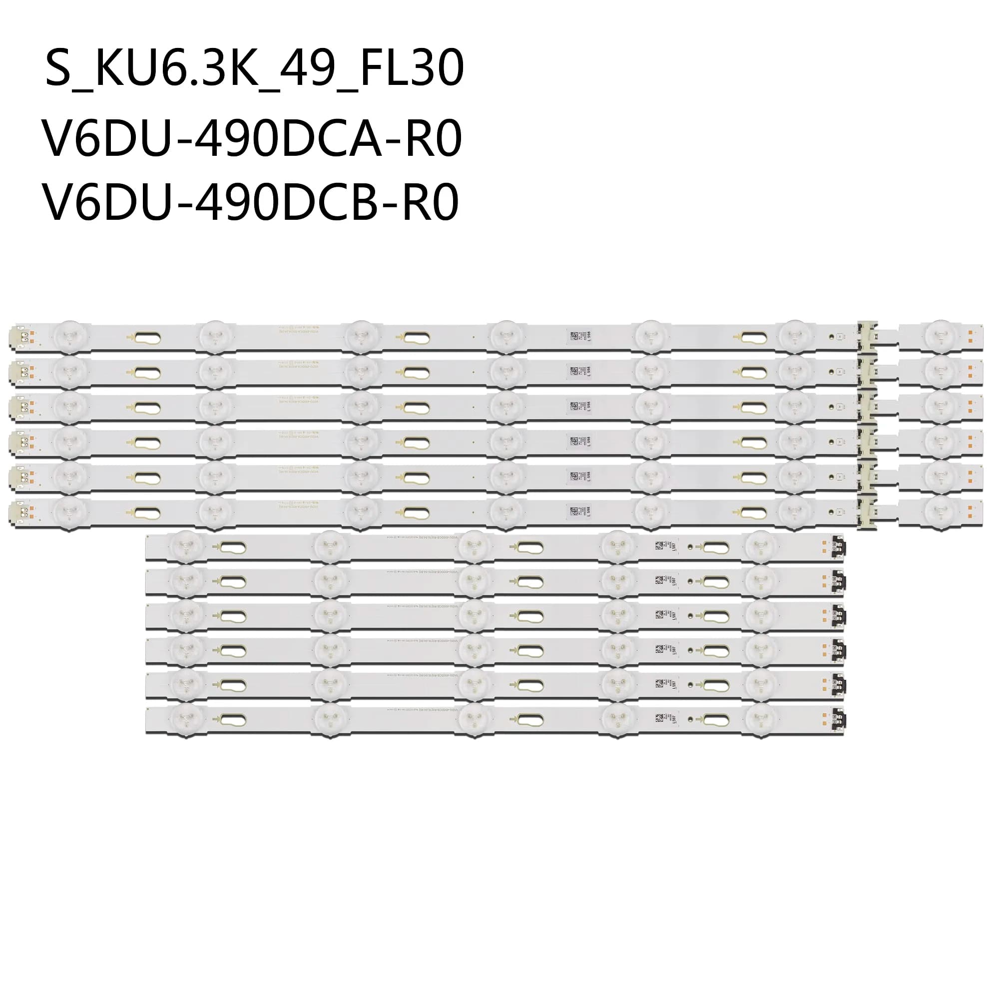 Striscia LED UE49MU6199U UE49MU6179U UE49MU6175U UE49MU6195U UE49MU6190U UE49MU6279U UE49MU6175 UE49JU6060 UN49MU6100G UE49MU6220
