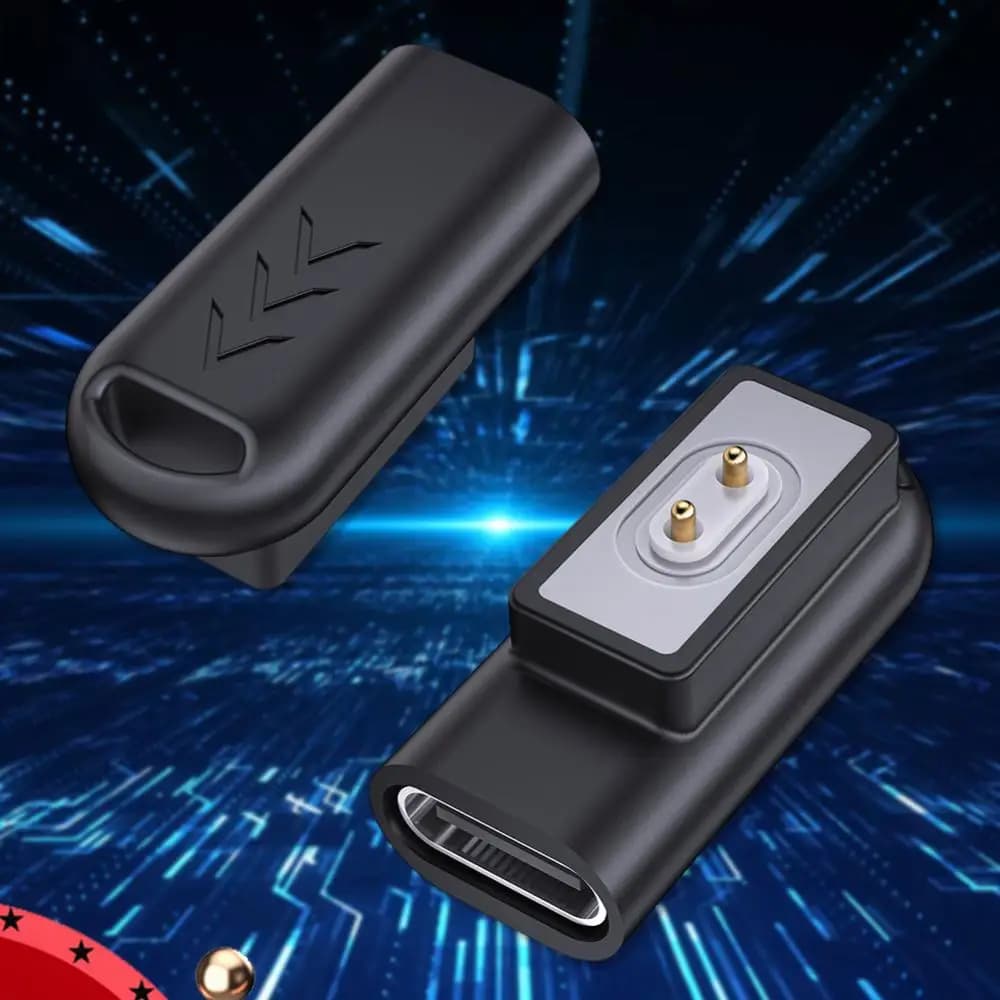 1/2PCS For Xiaomi Mi Band 8 Pro Smart Watch Charger Adapter Connector USB-C 90° Magnetic Charging Adapter for Redmi Smart Band 2