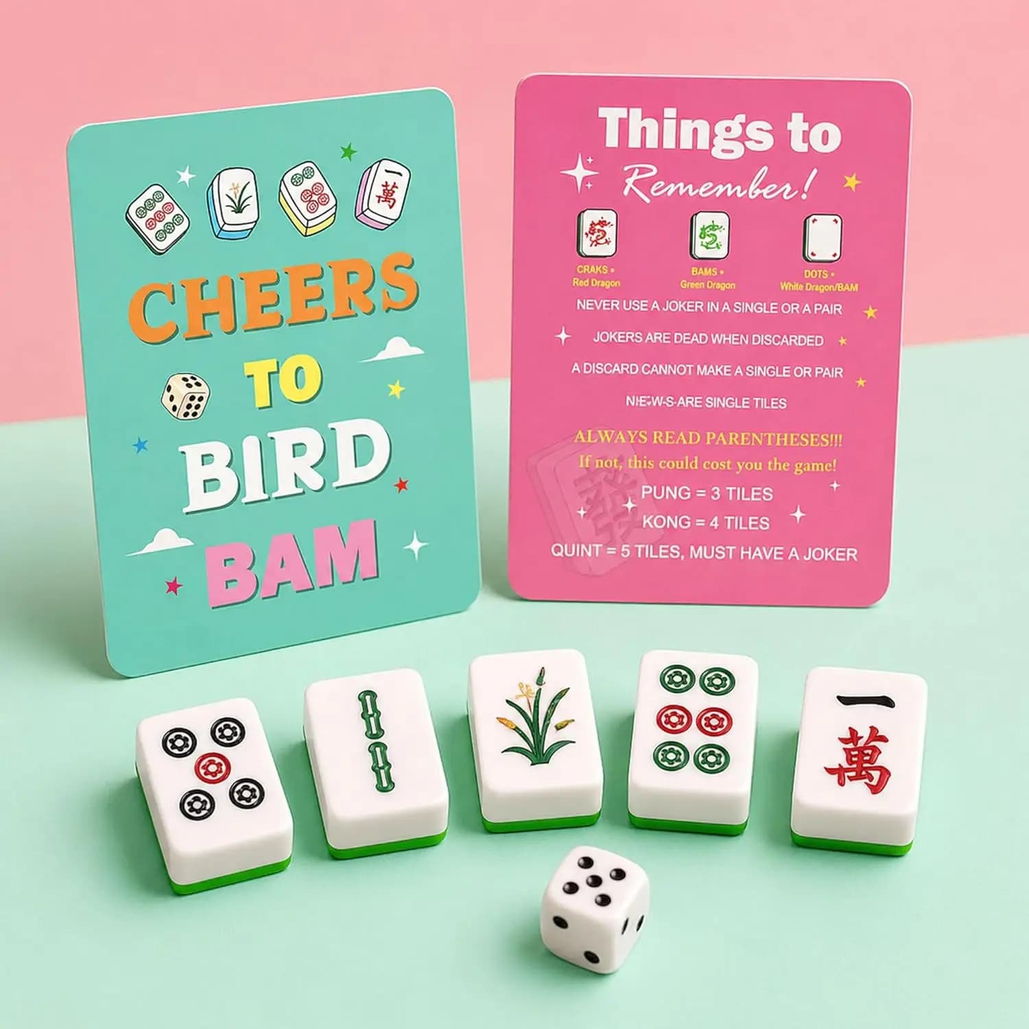 4 Pcs 4 Pcs Colorful Mahjong Shuffler Cards Thick PVC Mahjong Tile Shuffler Mahjong Cards 2026 for Mixing Tiles Funny Toy