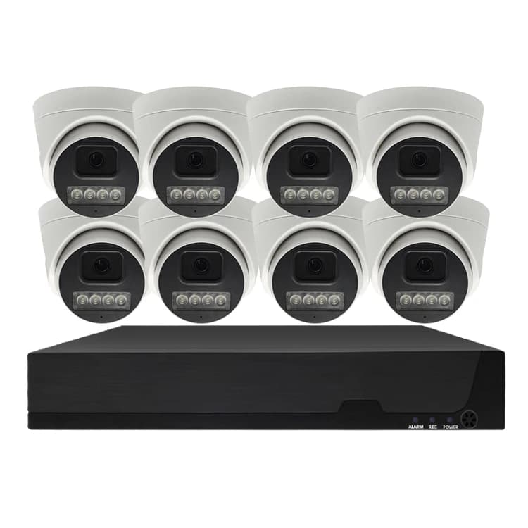Sistema di Telecamere CCTV VMS H.265 5mp 8mp 16 Canali POE, Kit NVR POE con Telecamera IP HD Intelligente AI, Kit NVR per Sicurezza Domestica CCTV