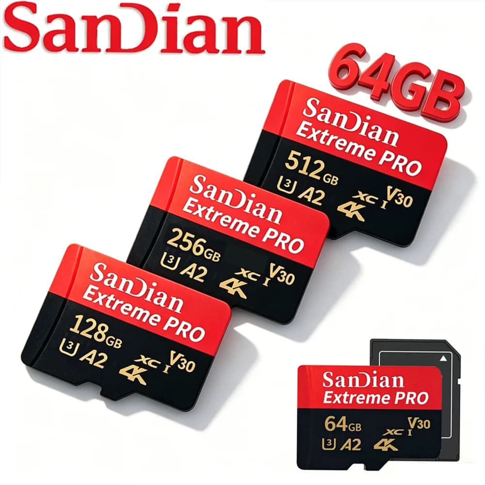 256GB 512GB Memory Card High-Speed Best Seller 128GB 64GB SD Card UHS-I U3 V30 Hot Sale 32GB Micro TF SD 2026 New High Speed