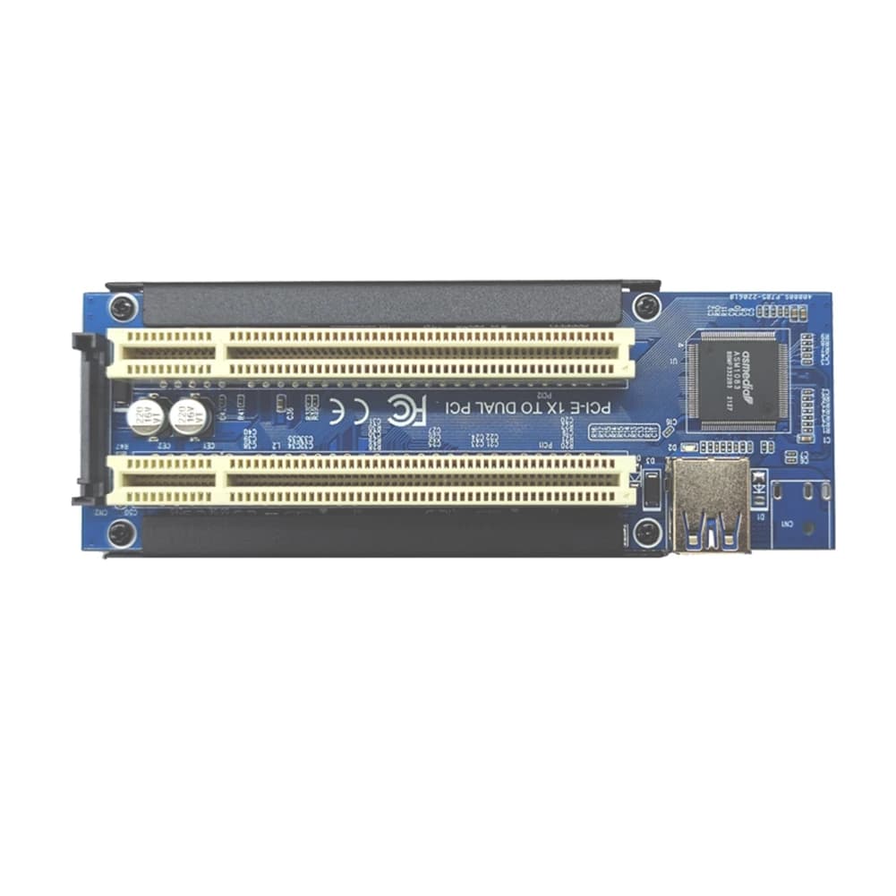 Set Adattatore Scheda di Espansione PCI-E a Doppia PCI Sensitive 1, Supporto ASM1083 per Scheda di Acquisizione, Scheda Audio, Scheda Parallela