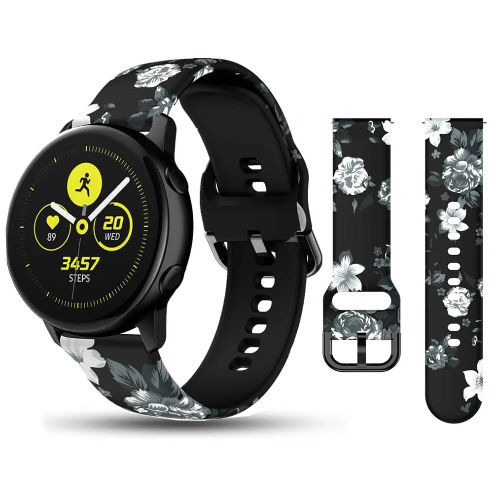 Silicone bracelet 18mm 20mm 22mm for Samsung Galaxy watch 7 6 5 4 FE 40 44mm Gear S2 S3 Bracelet for Huawei watch GT2-2e-2pro Band