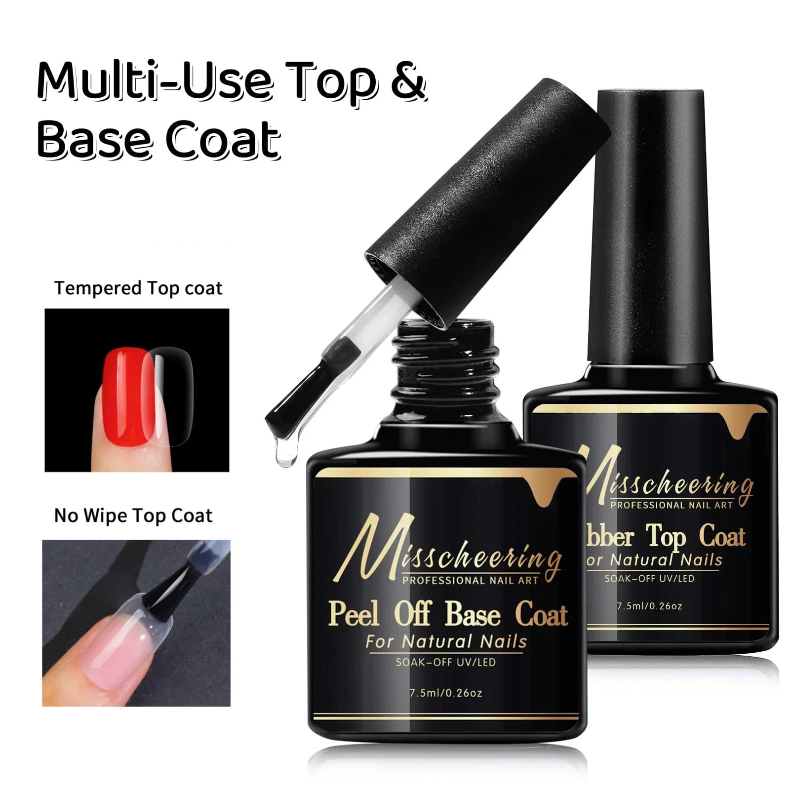 No Wipe Top Base Coat Nail Gel Polish Matte Top Coat s Enhancer vernice Semi Permanent Nail Art Tool base Coat y top coat uas