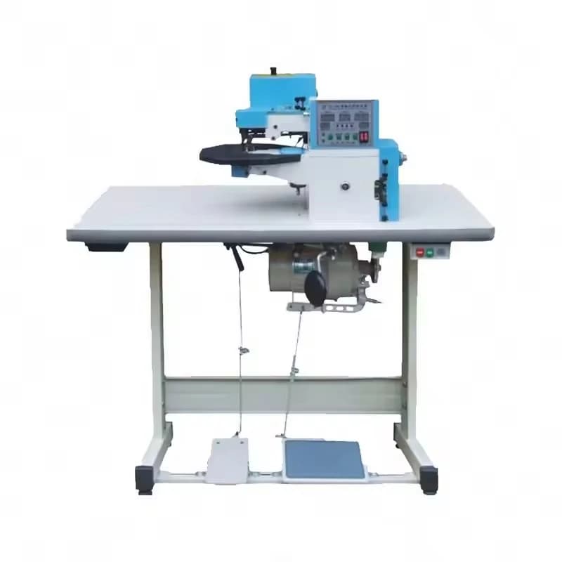 Macchina per incollaggio pelle e cemento, piegatrice automatica per bordi di borse e scarpe, piegatrice computerizzata per solette, lama per flangiatura e taglio dentato