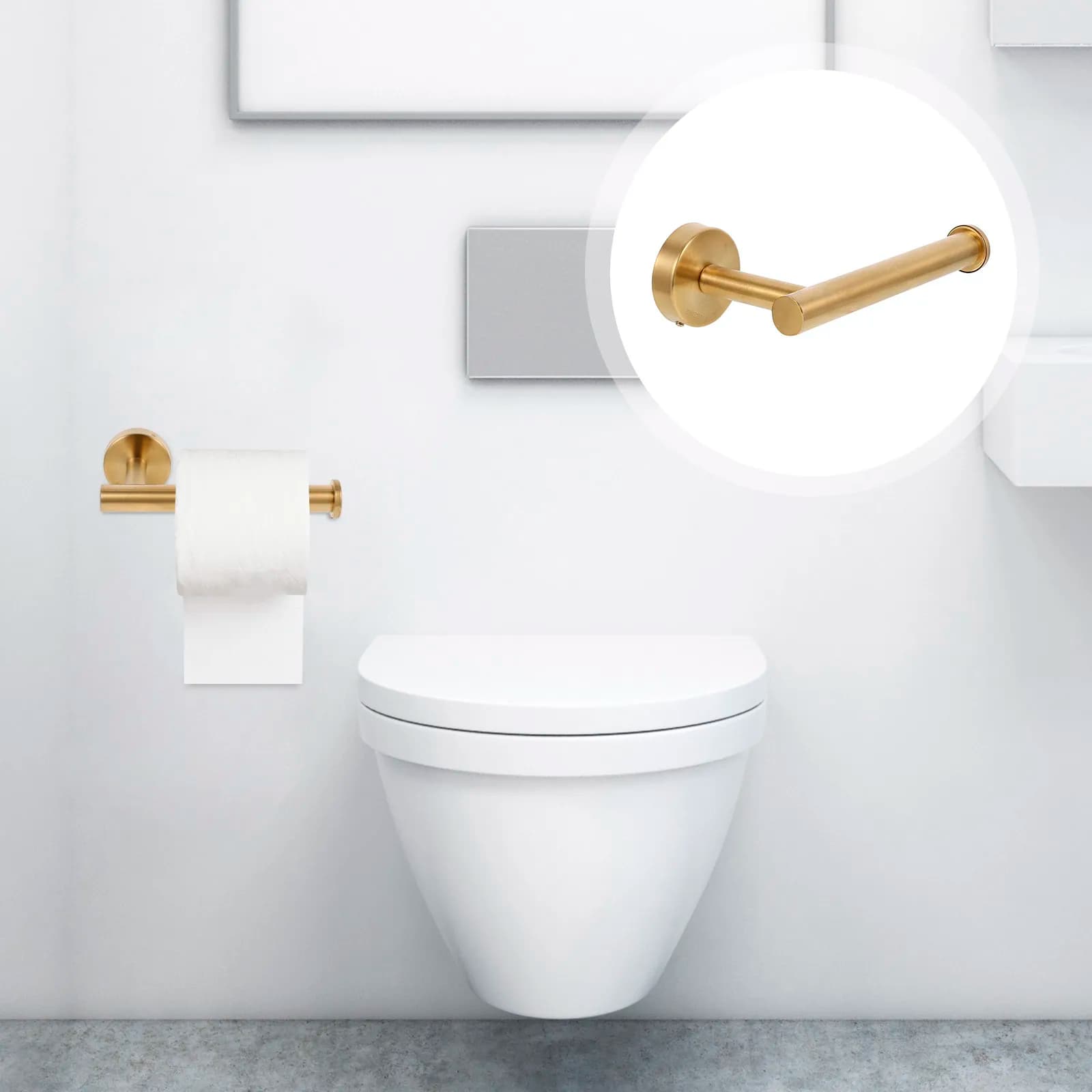 1 set di portarotoli da parete in acciaio inossidabile, design semplice ed elegante, facile da pulire, porta rotoli di carta igienica per il bagno