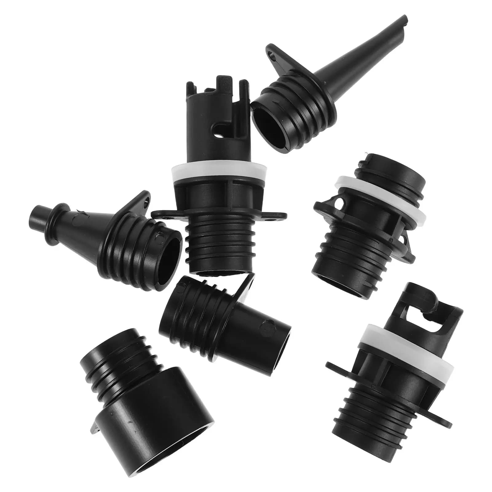 Kit Adattatore per Pompa d'Aria per Kayak Gonfiabile da 7 Pezzi, Compatibile con la Maggior Parte delle Pompe e Valvole per SUP, Paddle Board e Barche, Gonfiaggio Rapido e Facile