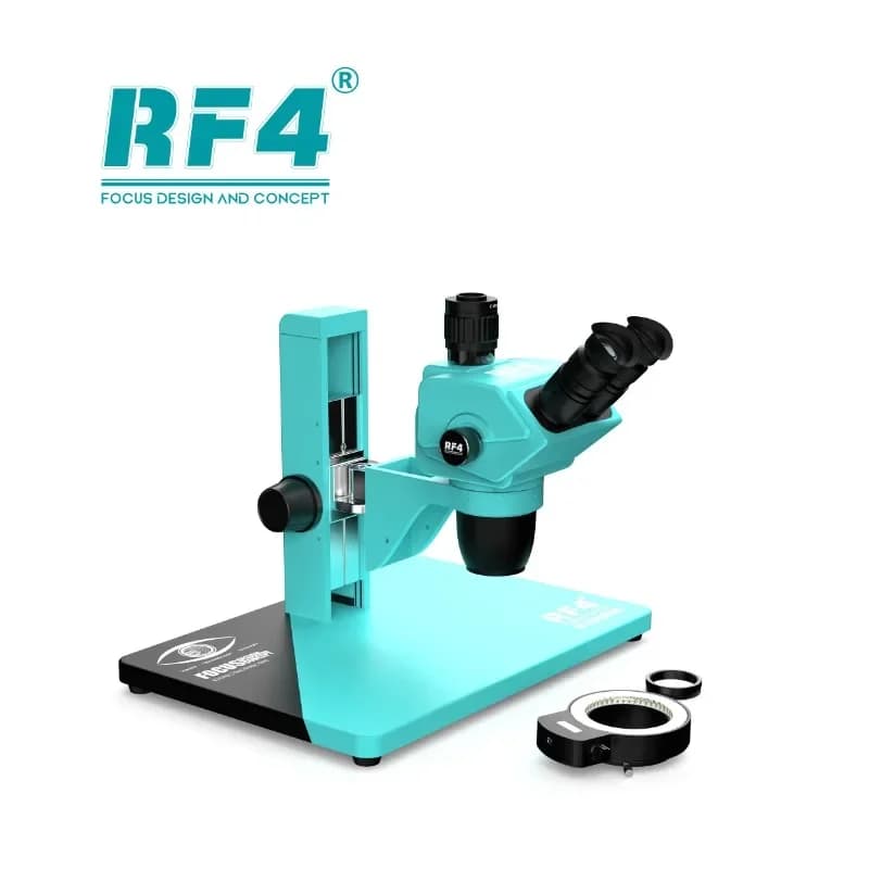 RF-6565PRO2 Progettato un microscopio trioculare con linea di marcatura chiara Blocco accurato Ingrandimento 6,5X-65X Strumento per microscopio con saldatura con zoom