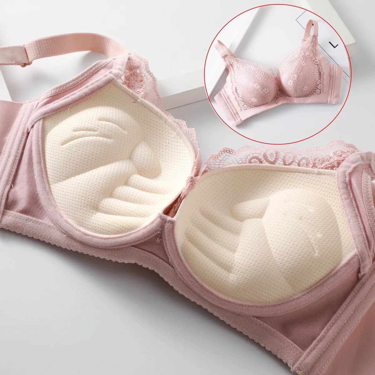 Women's Push Up Bra Sexy Floral Lace Bras Soft Cotton Seamless Bra Comfortable women's lingerie collection