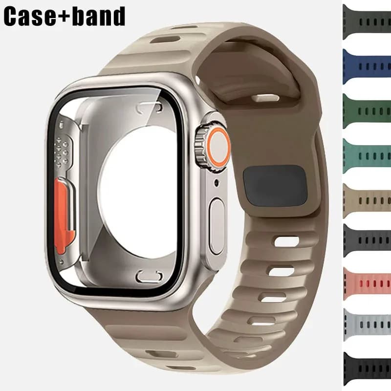 Custodia + cinturino per cinturino Apple Watch muslim42 40mm braccialetto in Silicone intelligente serie Iwatch 3 4 5 6 Se 7 8 9 cambia in custodia Ultra
