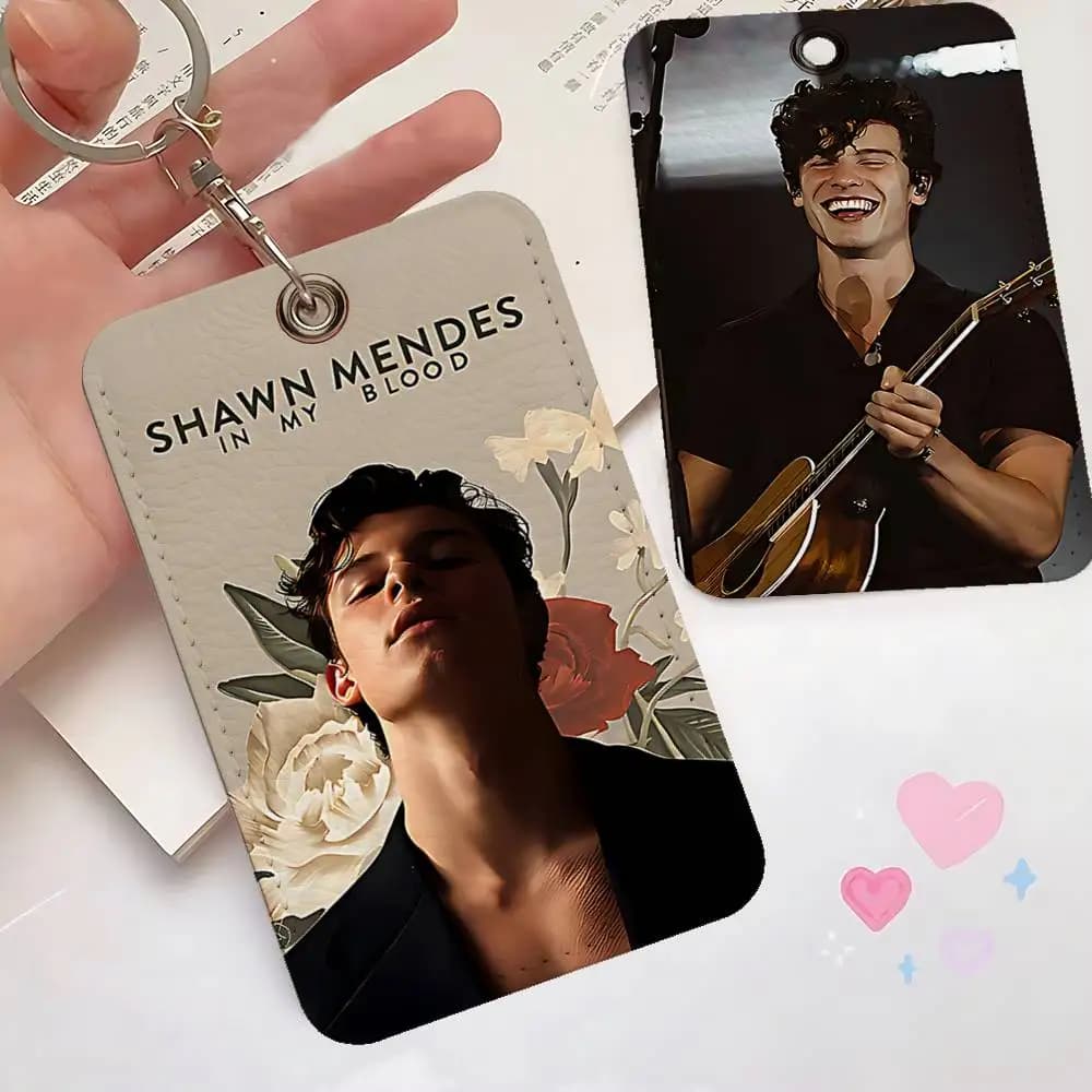 Shawn Mendes Singer Classic Keychain Keychain Bank Bus ID Credit cards Keychain