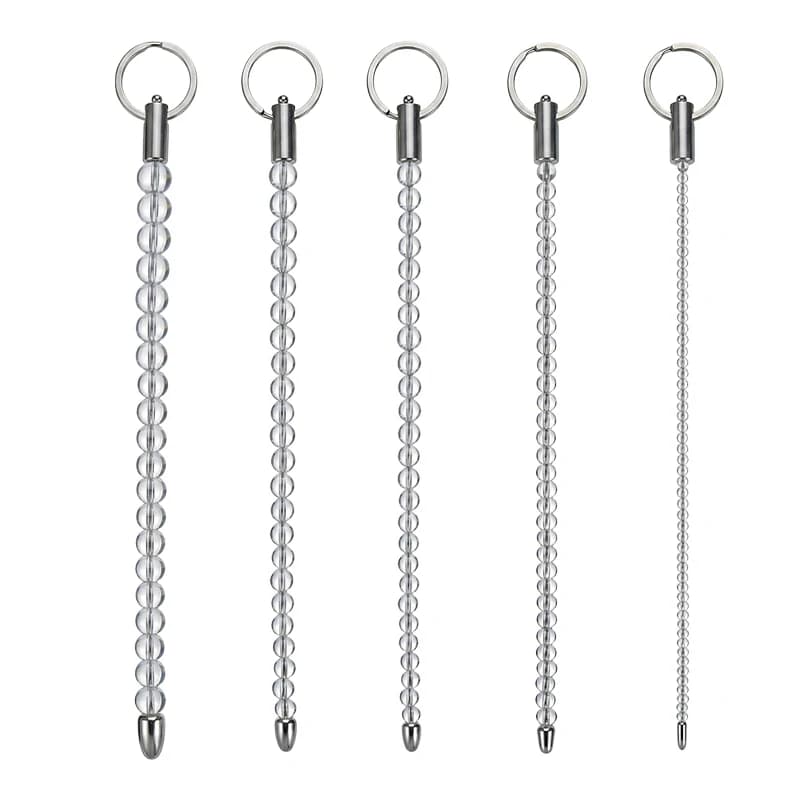 Perle in vetro per uretra/Estensore/Massaggiatore/Dilatatore per pene/Dilatatore uretrale/Sonda/Estimatore/Masturbatore/Sonde a occhio di cavallo