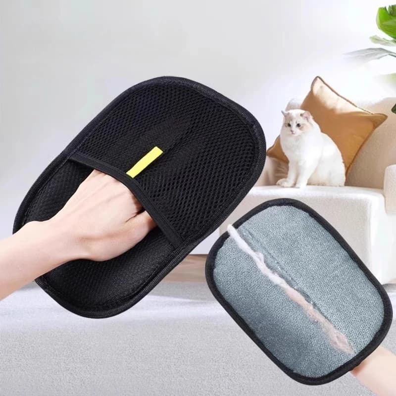 Reusable Electrostatic Dedusting Brush Pet Hair Remover for Couch Carpet Clothes Washable Pet Hair Glove Removal Cat Grooming