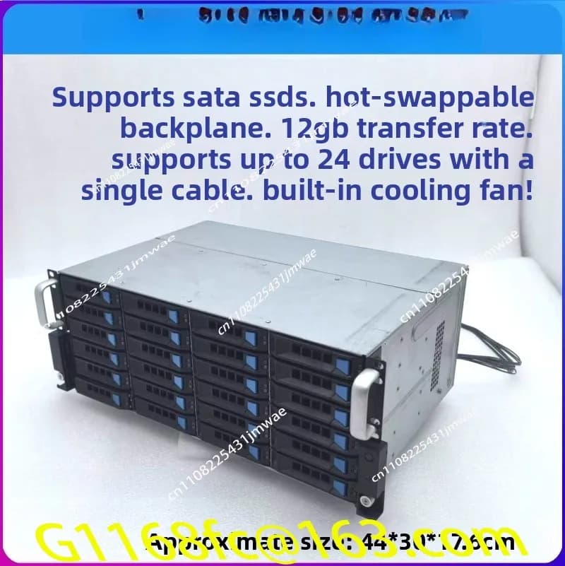 12 24-drive 3.5-inch Hard Disk Cage Hot-swappable NAS 12Gb Extended Storage SAS/SATA