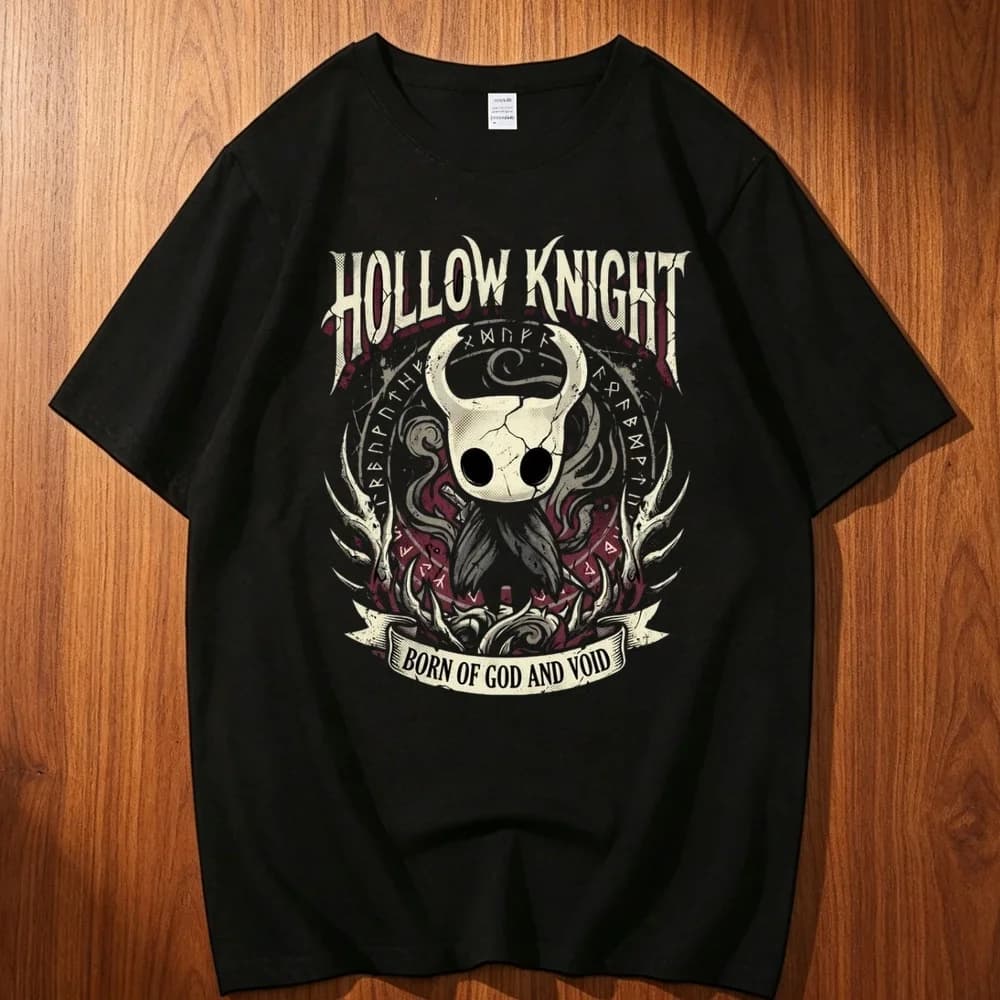 Hollow Knight cotton top tees teen harajuku Pop Culture hip hop University top tees 80s Comfortable anime Pastel Colorful Y2k