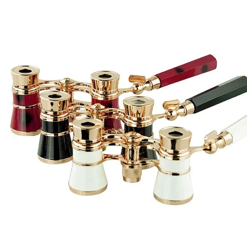 Specchio drammatico con catena e manico Binocolo in metallo Regalo da concerto Occhiali da esterno