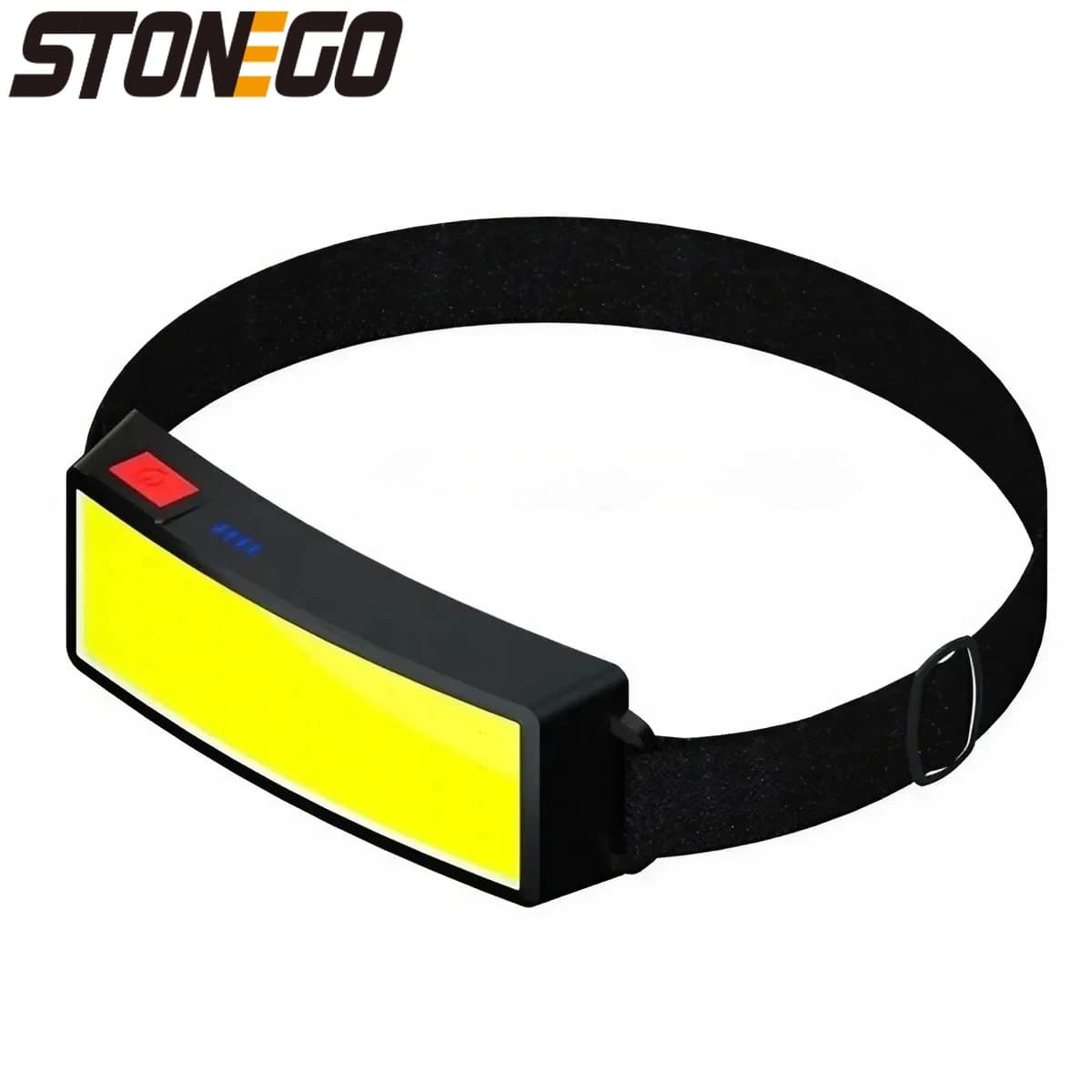 Torcia Frontale Impermeabile a 3 Modalità, Ricaricabile, LED COB, Super Luminosa, Alimentata a Batteria