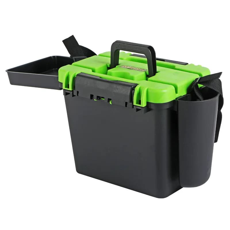 High Quality Fishing Tackle Storage With Rod Holder Fishing Box Storage Multi-function Double-layer Fishing Tool Box