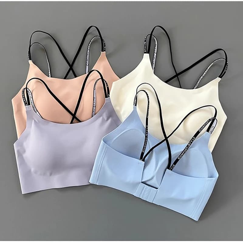 SilkScribe da donna ™ Reggiseno X-Back: logoStrap ™ GelStrings con AirWeave ™ Supporto Luxe e Sunkissed ™