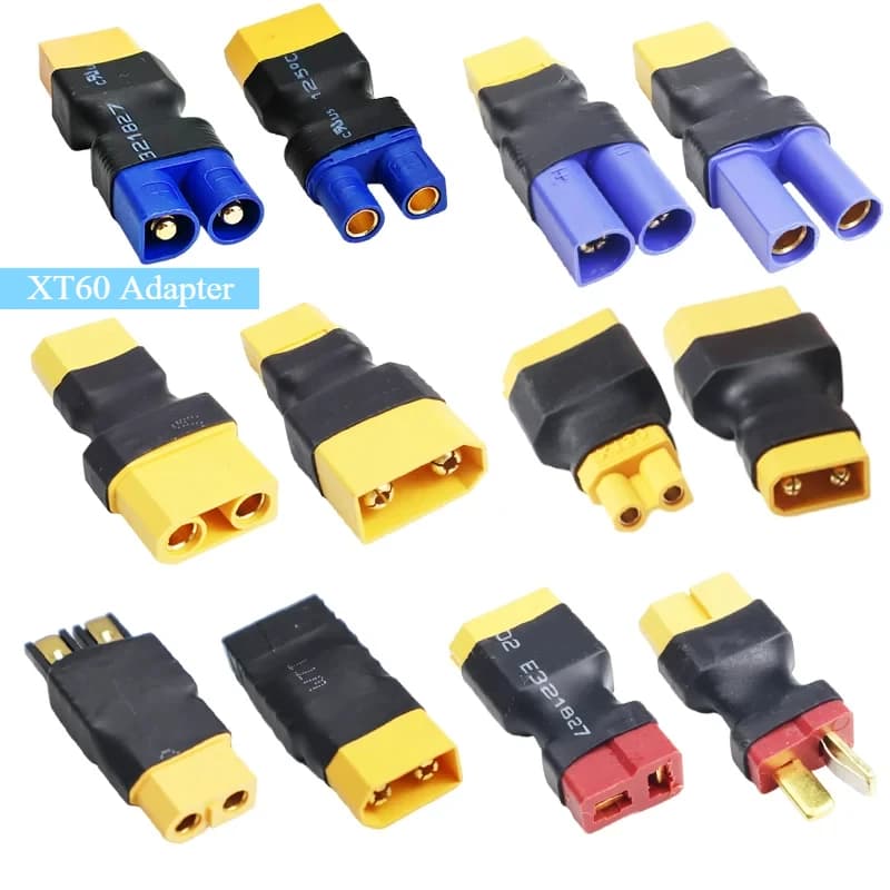 5 Pz Adattatore Da XT60 A XT30 XT90 EC5 TRX T Femmina A Maschio Spina Deans Connettori Spina RC Elicottero Quadcopter Lipo Controllo Della Batteria