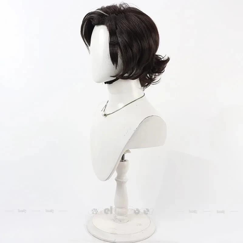 Men Women CO:E33 Festival Role Play Clair Obscur:Expedition 33 Verso Cosplay Wig Black White Short Curly Hair Synthetic Wigs
