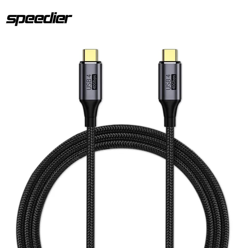 USB4 Type C to Type C Cable TB 3/4 8K@60Hz 40Gbps Data Transfer 100W 5A Fast Charging Cable for Macbook Pro Samsung