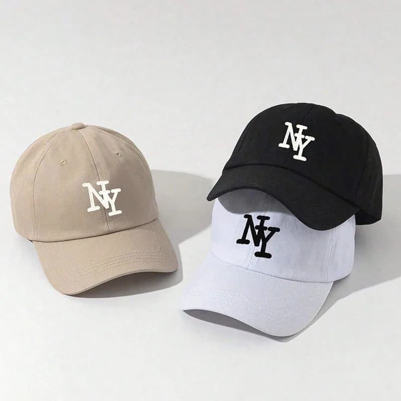 Unisex NY Letter Embroidery Baseball Caps Spring and Autumn Outdoor Adjustable Casual Hats Sunscreen Hat Sports Cap