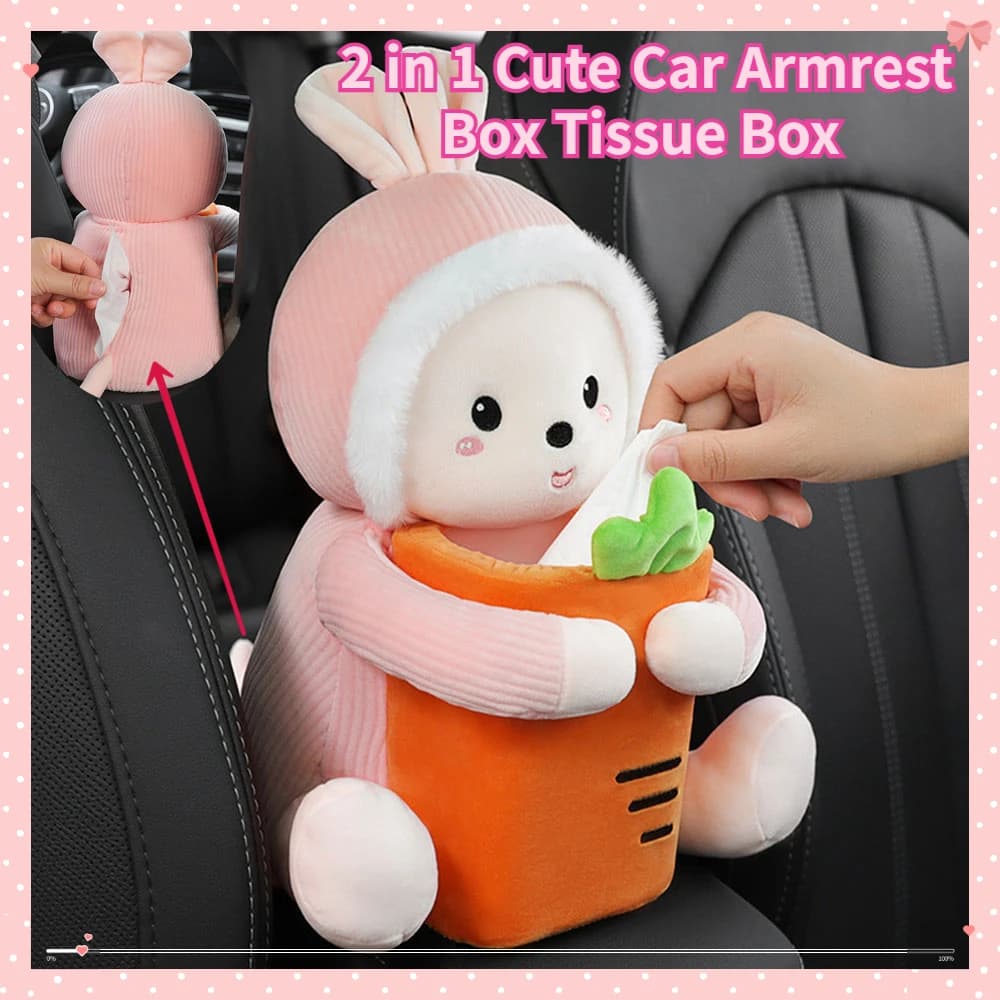 2 in1 Cute Car bracciolo Box scatola di fazzoletti cestino Anti perdite acqua bella Idea scatole di merci per fazzoletti di carta organizzatore di tovaglioli