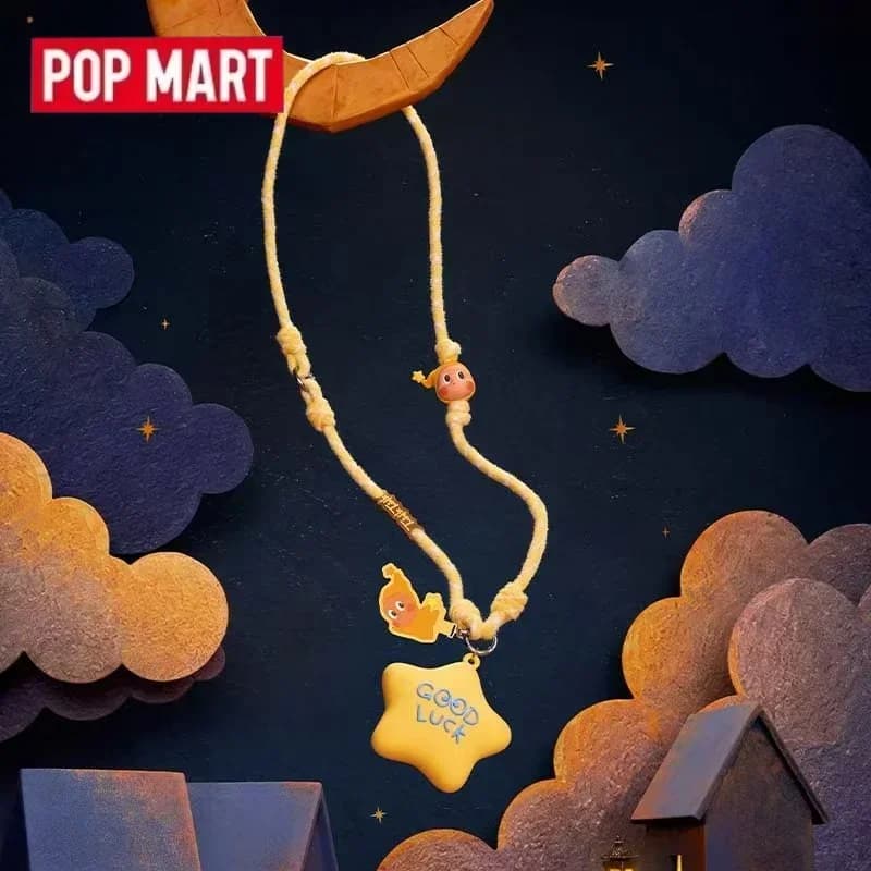POP MART Twinkle Twinkle Classic Seris Lucky Star Magic Star Glow in the Dark Long Lanyard Blind Box Anime Ornament Toys Doll